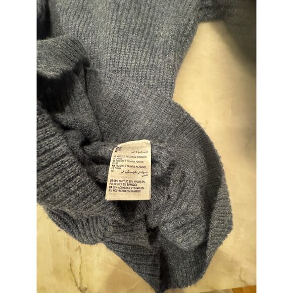 Style & Co Sweater 2X Cozy Cowlneck Tunic Blue Heather Cabincore Plus Size - Picture 7 of 8